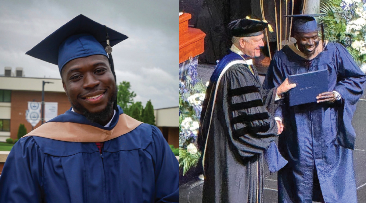 Alfred from Ghana graduated from Missouri Baptist University with an MBA